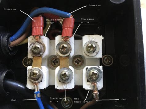 wiring motor with no junction box|wiring an electric motor.